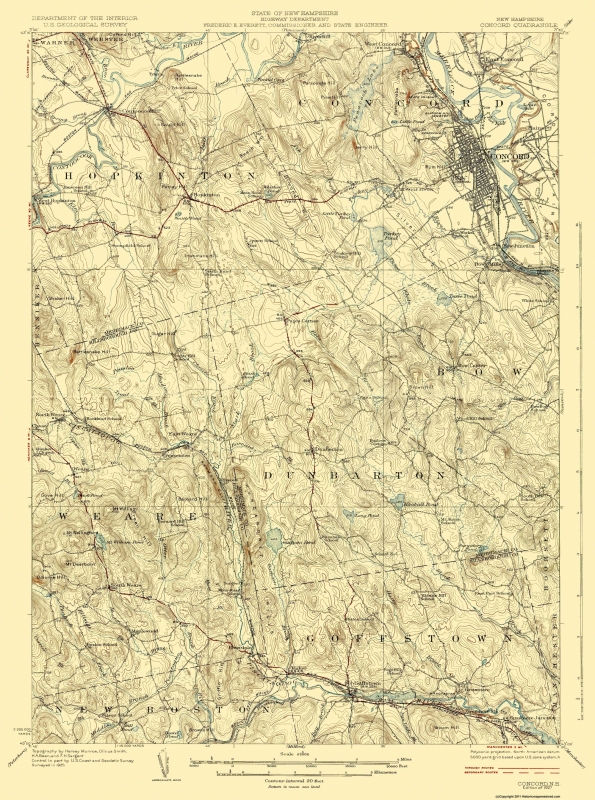 White Mountains New Hampshire 1942 US Geological Survey Topographic Map \u2013 Chatham NH Ski Bartlett Jackson Antique North Conway Albany