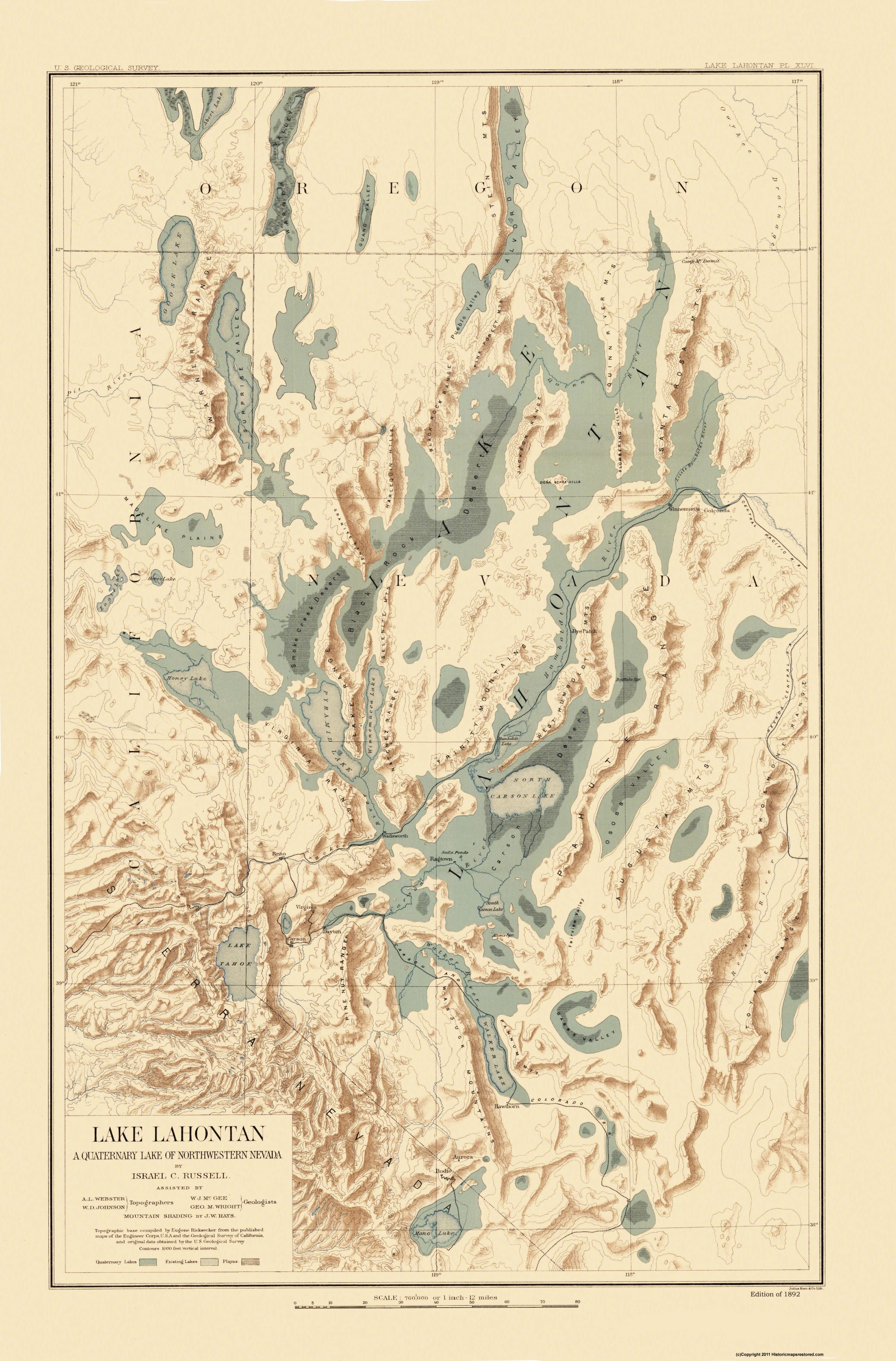 Historical YellowMaps Lahontan Dam NV topo map Updated 1985 1985 1:24000 Scale 7.5 X 7.5 Minute 26.9 x 22 in 